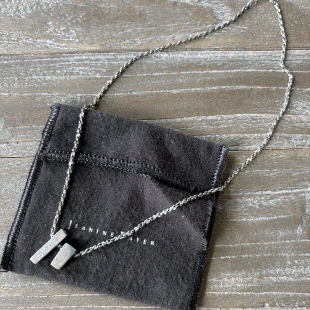Signed JEANINE PAYER Sterling Silver Necklace